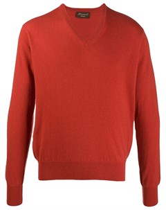 Кашемировый джемпер с V образным вырезом Doriani cashmere