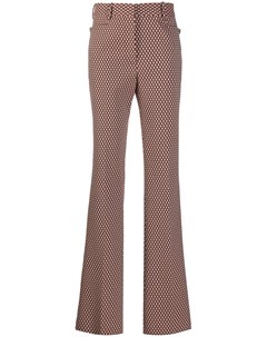 Расклешенные брюки с геометричным принтом Victoria beckham