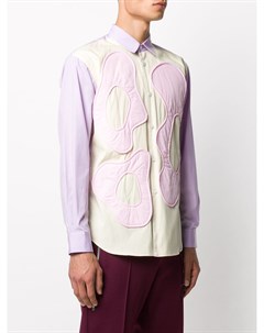 Рубашка с длинными рукавами и аппликациями Comme des garçons shirt