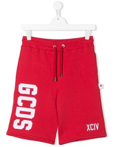 Спортивные шорты с вышитым логотипом Gcds kids