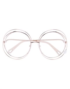 Солнцезащитные очки в массивной круглой оправе Chloé eyewear