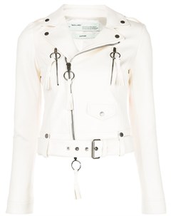 Байкерская куртка с бахромой Off-white