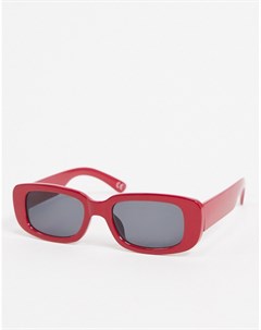 Красные солнцезащитные очки с черными стеклами Asos design