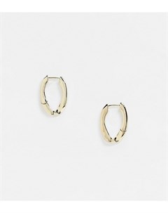 Эксклюзивные золотистые серьги кольца Designb london