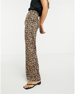 Свободные широкие брюки с леопардовым принтом Glamorous