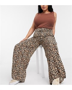 Свободные широкие брюки с леопардовым принтом Glamorous curve