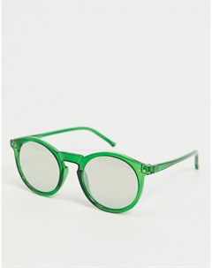 Зеленые круглые солнцезащитные очки Asos design