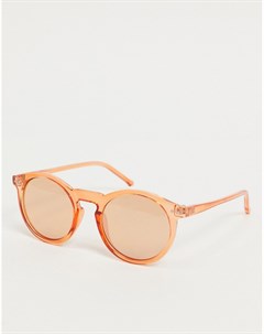 Оранжевые круглые солнцезащитные очки Asos design