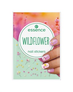Наклейки для ногтей WILDFLOWER полевые цветы Essence