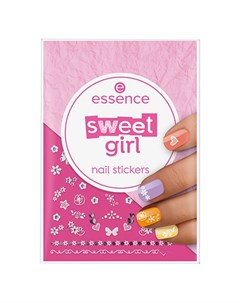 Наклейки для ногтей SWEET GIRL символы и цветы Essence