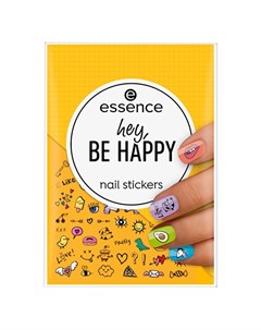 Наклейки для ногтей HEY BE HAPPY символы и рисунки Essence