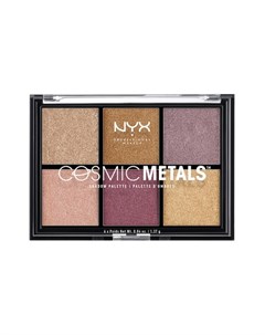 Палетка теней для век COSMIC METALS с металлическим эффектом Nyx professional makeup