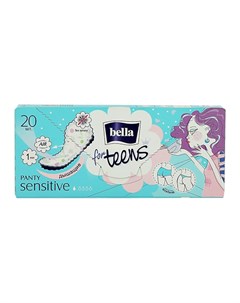 Прокладки ежедневные PANTY for teens Sensitive 20 шт Bella