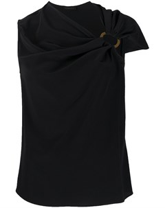 Блузка со сборками без рукавов Versace