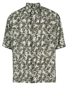Камуфляжная рубашка с логотипом FF Fendi