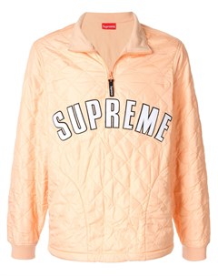 Стеганый пуловер с логотипом Supreme