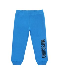 Голубые спортивные брюки с логотипом детские Moschino
