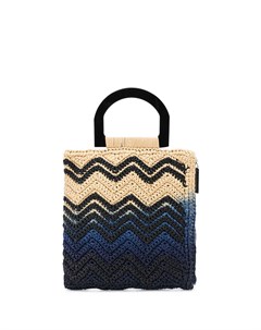 Плетеная сумка в стиле колор блок M missoni