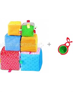 Развивающая игрушка Умные кубики и Погремушка Груша Мякиши