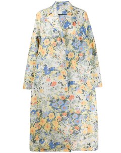 Пальто прямого кроя с цветочным принтом Nina ricci