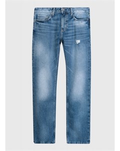 Прямые джинсы с интенсивными потёртостями Ostin
