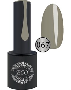 Гель лак 067 эмалевый серый кварцевый 10 мл Eco