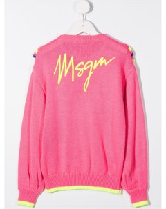 Полосатый джемпер с оборками Msgm kids