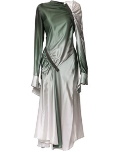 Платье асимметричного кроя со сборками Christopher esber