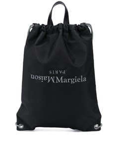 Рюкзак с кулиской и логотипом Maison margiela