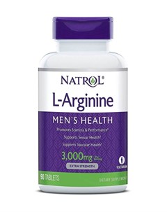 Добавка биологически активная к пище Натрол L Аргинин L Arginine 3000 мг 90 таблеток Natrol