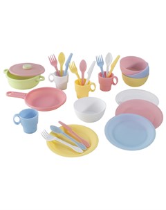 Кухонный игровой набор посуды Пастель Kidkraft