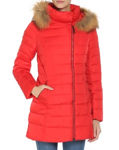 Полуприлегающее пальто с отделкой из меха Snowimage