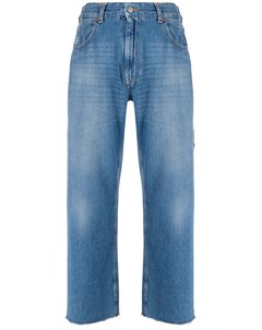 Укороченные джинсы с завышенной талией Mm6 maison margiela