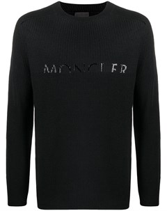 Вязаный свитер с логотипом Moncler