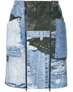 Джинсовая мини юбка с принтом pre owned Christian dior