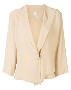 Блузка с глубоким V образным вырезом pre owned Hermès