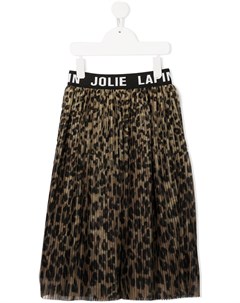 Плиссированная юбка с леопардовым принтом Lapin house