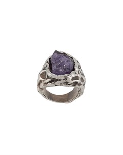 Фактурное кольцо с камнем Dsquared2