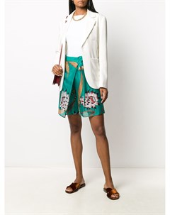 Юбка шорты с цветочным принтом Hermès