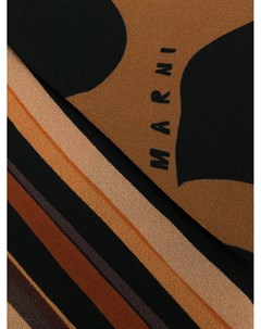 Узкий платок с графичным принтом Marni