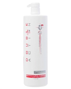 Шампунь восстанавливающий для прямых волос Double Action Shampoo Ricostruttore 1000 мл Hair company