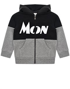 Черно серая спортивная куртка детское Moncler