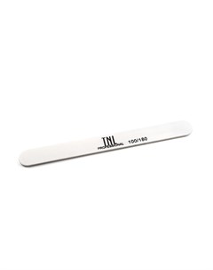 Пилка для ногтей узкая 100 180 белая улучшенная TNL инд уп Tnl professional