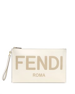 Плоский клатч с логотипом Fendi