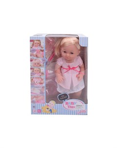 Кукла Weitai озвученная в розовом платье 39 см 9 предметов Наша игрушка