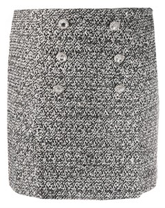 Твидовая юбка с декорированными пуговицами Alessandra rich