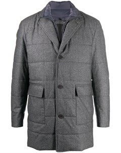 Однобортное стеганое пальто Canali