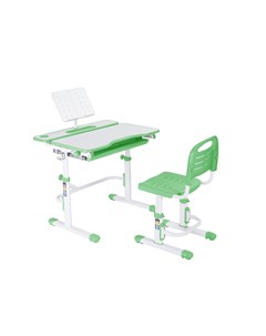 Комплект парта и стул трансформеры Botero Green Цвет столешницы Белый Цвет кромки Зеленый Cubby