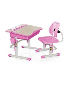 Комплект парта и стульчик EVO 03 цвет клён розовый Mealux