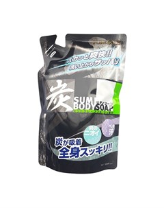 Гель для душа Pure Body Soap Charcoal 400 мл рефилл Mitsuei